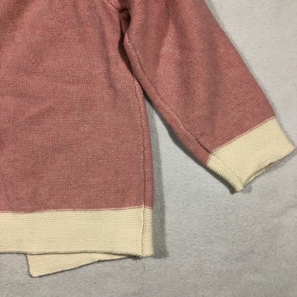 Cath Kids Sweater Girls 9-10 Years Lace Stitch Cardigan Wool Pink Ivory NEW $46 - Picture 8 of 9